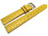 Uhrenarmband Leder gelb 16mm Stahl Safari