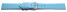 Uhrenarmband Leder Business hellblau 18mm Stahl