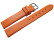 Uhrenarmband Leder Business orange 14mm Stahl