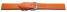 Uhrenarmband Leder Business orange 22mm Stahl
