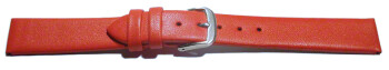 Uhrenarmband Leder Business rot 16mm Stahl