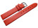 Uhrenarmband Leder Business rot 16mm Gold