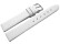 Uhrenarmband Leder Business weiß 18mm Stahl