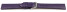 Uhrenarmband Leder Business lila 16mm Stahl