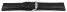 Uhrenarmband - echt Leder - genarbt - schwarz - 26mm