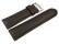 Uhrenarmband - echt Leder - genarbt - dunkelbraun - 26mm