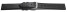 Uhrenarmband Leder Business schwarz XL 14mm Stahl