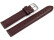 Uhrenarmband bordeaux glattes Leder leicht gepolstert 14mm Gold