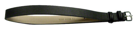 Wickel-Uhrenarmband - Glatt - schwarz - 350mm - XS 8mm Gold