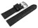 Uhrenarmband mit Breitdorn - Leder - Kroko - schwarz TiT - 24mm