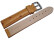 Dorn - Uhrenarmband - echt Strauss - natur 24mm Stahl