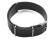 Uhrenarmband - echtes Leder - Nato - schwarz 18mm