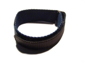 Klettverschluss Uhrenarmband blau 16mm aus Nylon