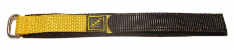 Klettverschluss - Uhrenarmband - Nylon - gelb 14mm