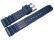 Uhrenarmband Silikon Sport blau 22mm Stahl