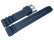 Uhrenarmband Silikon Sport blau 24mm Stahl