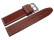 Uhrenarmband Silikon Rillen Bordeaux 20mm Gold