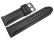 Dorn - Uhrenarmband Silikon - Glatt - schwarz - 26mm