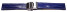 Faltschließe - Uhrenarmband - Bark - blau 24mm Stahl