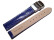Faltschließe - Uhrenarmband - Bark - blau 24mm Stahl
