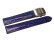 Faltschließe - Uhrenband - Kalbsleder - Teju - blau 20mm Stahl