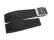 Faltschließe - Silikon - Stripes - schwarz 24mm