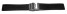 Faltschließe - Uhrenarmband Silikon - Karo - schwarz 20mm
