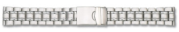 Stahl Metall Uhrenarmband Massiv-Optik  - 18, 20mm
