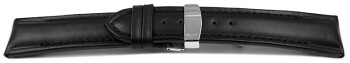 Kippfaltschließe - Uhrenband - feste Stege am Gehäuse - schwarz 17mm Stahl