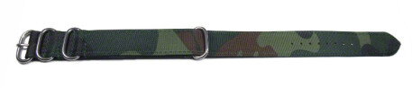 Uhrenarmband - Nylon - Nato - Tarnfarbe - Camouflage 20mm