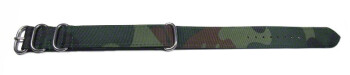 Uhrenarmband - Nylon - Nato - Tarnfarbe - Camouflage 22mm