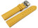 Uhrenarmband mit Butterfly gepolstert genarbt gelb 22mm Stahl