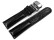 Uhrenband mit Butterfly gepolstert Bark schwarz 24mm Stahl