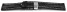 Butterfly - stark gepolstert - Kroko - schwarz 22mm schwarz