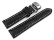 Butterfly - stark gepolstert - Kroko - schwarz 22mm schwarz
