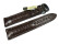 Butterfly - echt Alligator - art manual - braun 20mm Stahl