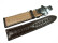 Butterfly - echt Alligator - art manual - braun 20mm Stahl