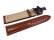 Butterfly - echt Alligator - art manual - cognac 20mm schwarz