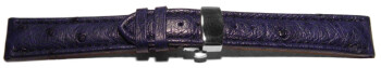 Butterfly - echt Strauss - dunkelblau 18mm schwarz