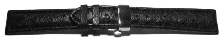 Butterfly - echt Strauss - schwarz 18mm schwarz