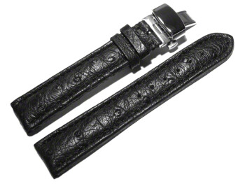 Butterfly - echt Strauss - schwarz 18mm schwarz