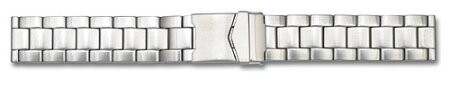 Edelstahl Metall Uhrenarmband massiv - 20mm