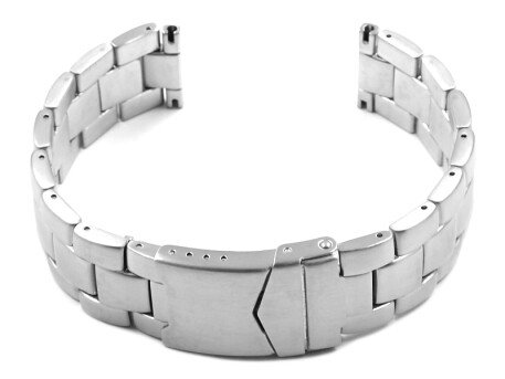 Edelstahl Metall Uhrenarmband massiv - 24mm