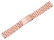 Edelstahl Metallarmband massiv 7 Glieder Rosé-vergoldet - 20mm