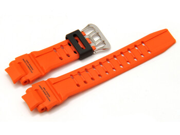 Ersatzuhrenarmband Casio GA-1000, GA-1000-4AER, Kunststoff, orange