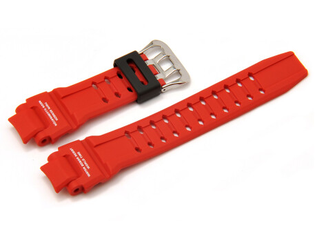Ersatzband Casio GA-1000, GA-1000-4BER, Uhrenarmband Kunststoff, rot
