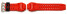 Ersatzband Casio GA-1000, GA-1000-4BER, Uhrenarmband Kunststoff, rot