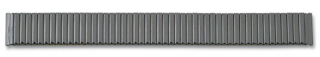 Edelstahl Metallzugband - schwarz - 20mm