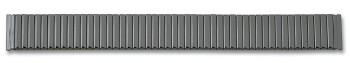 Edelstahl Metallzugband - schwarz - 20mm