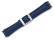 Uhrenarmband - Leder - passend für Swatch - 19/20mm - blau